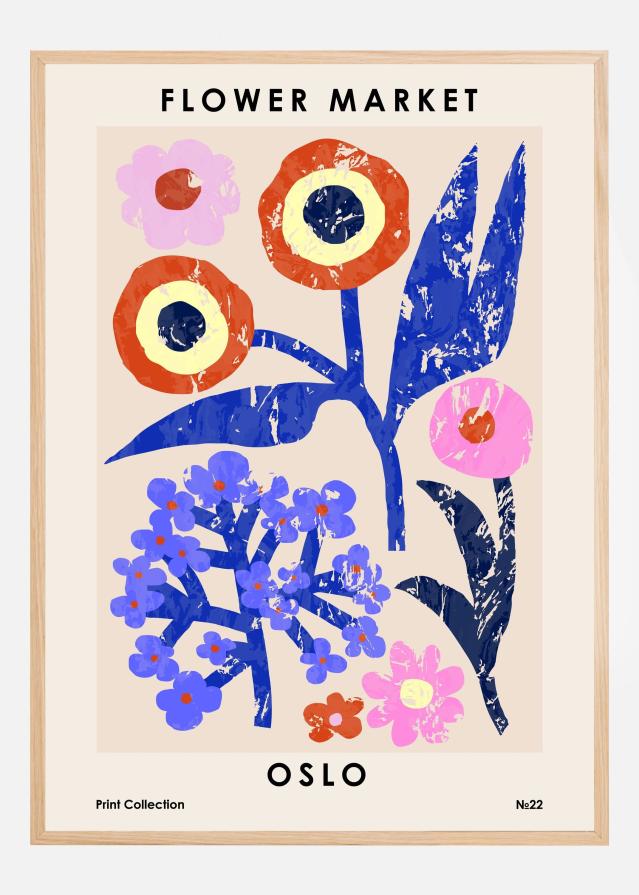 Flower Market. Oslo Poszter