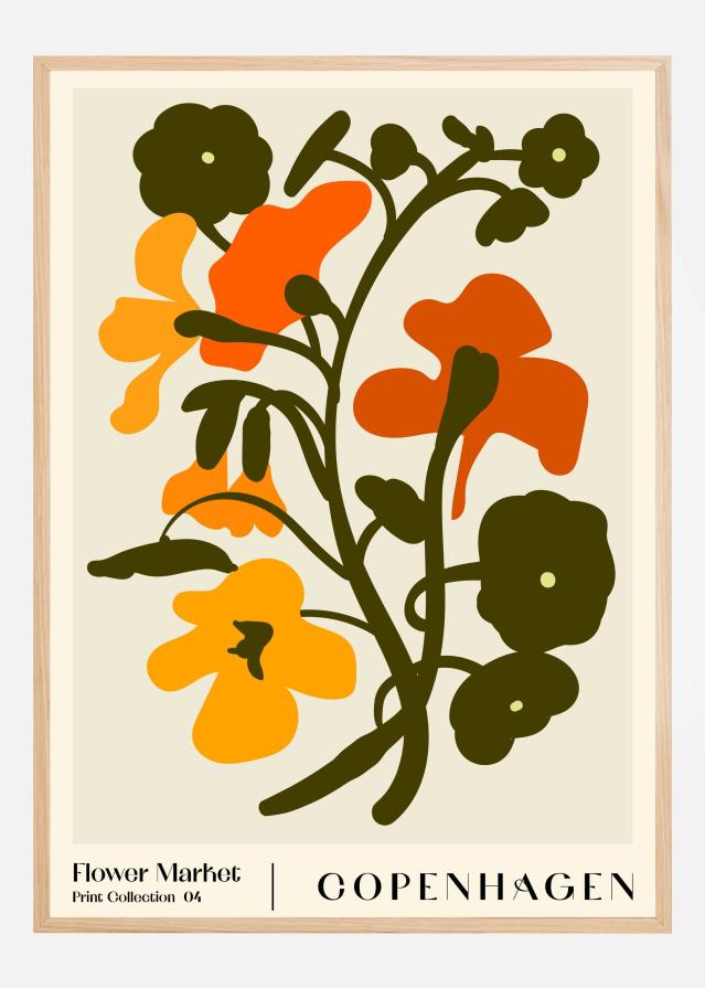 Flower Market. Copenhagen Poszter