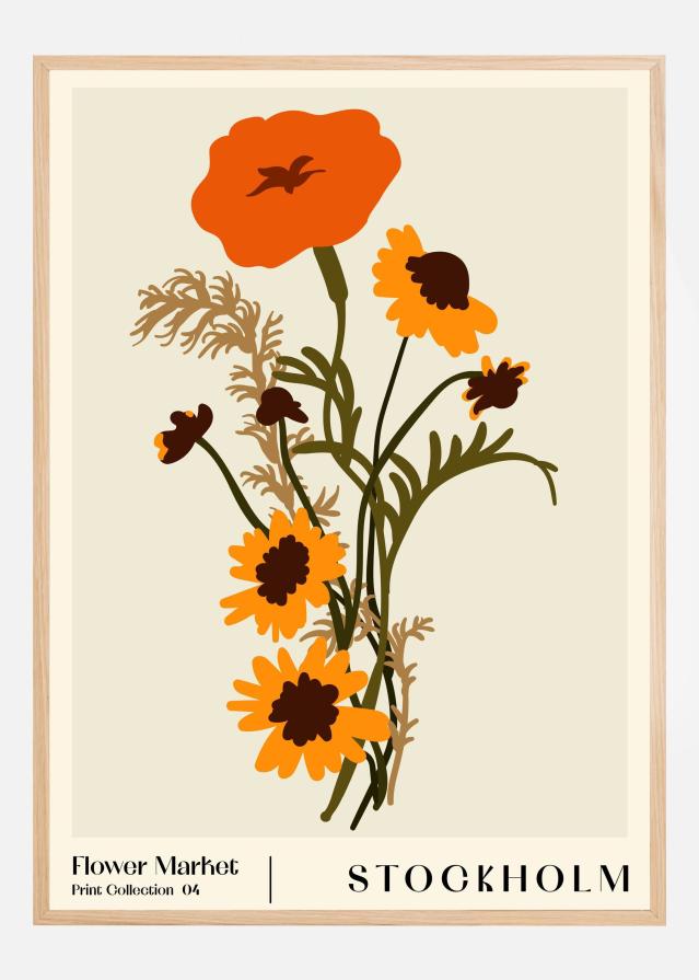 Flower Market. Stockholm Poszter
