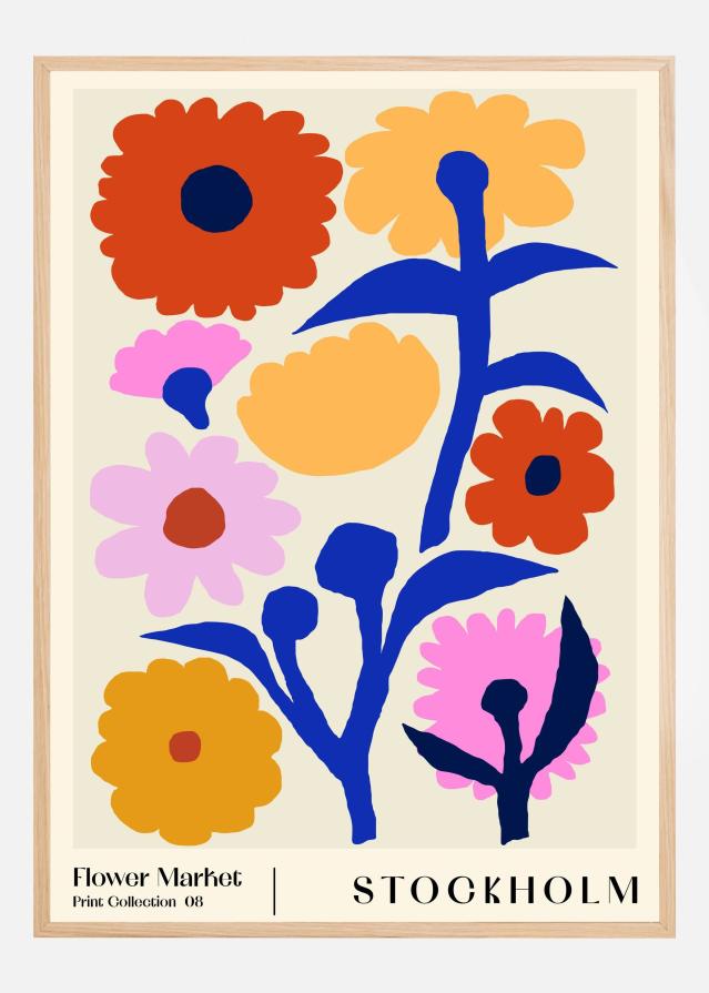 Flower Market. Stockholm Poszter