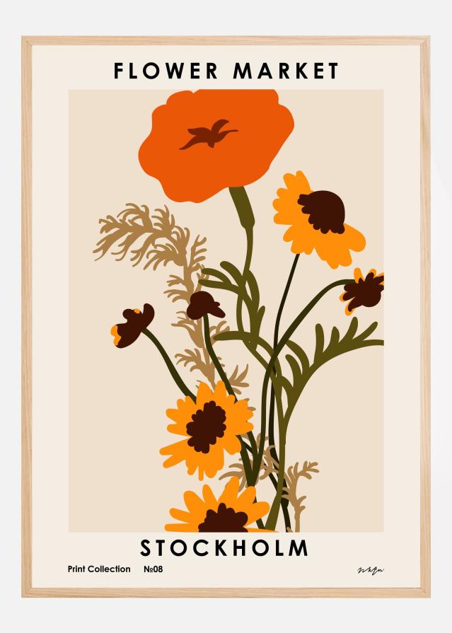 Flower Market. Stockholm Poszter