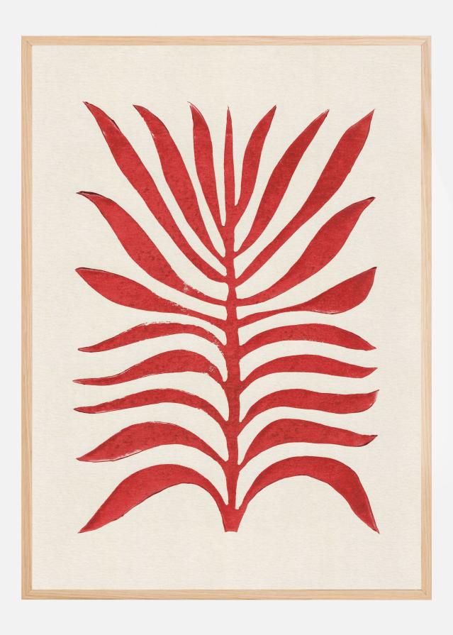 Red Branch / Lino Print Poszter