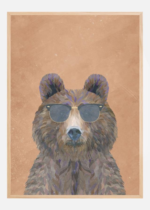 Cool Bear Portrait Poszter