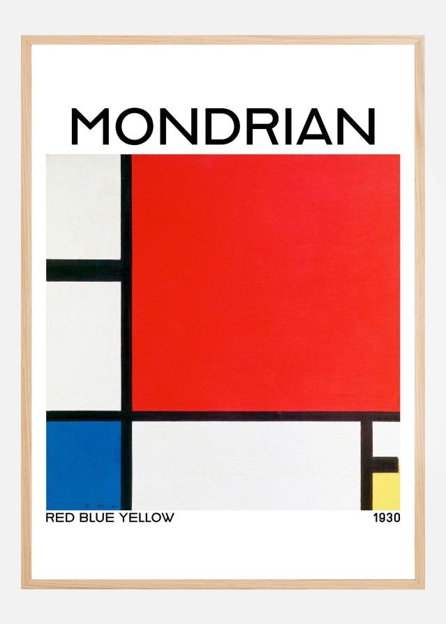 Composition with Red Poszter