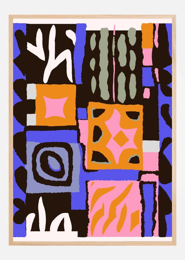 Purple Peru Pattern Poszter