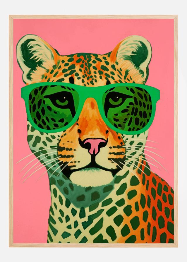 Leo With Glasses Poszter