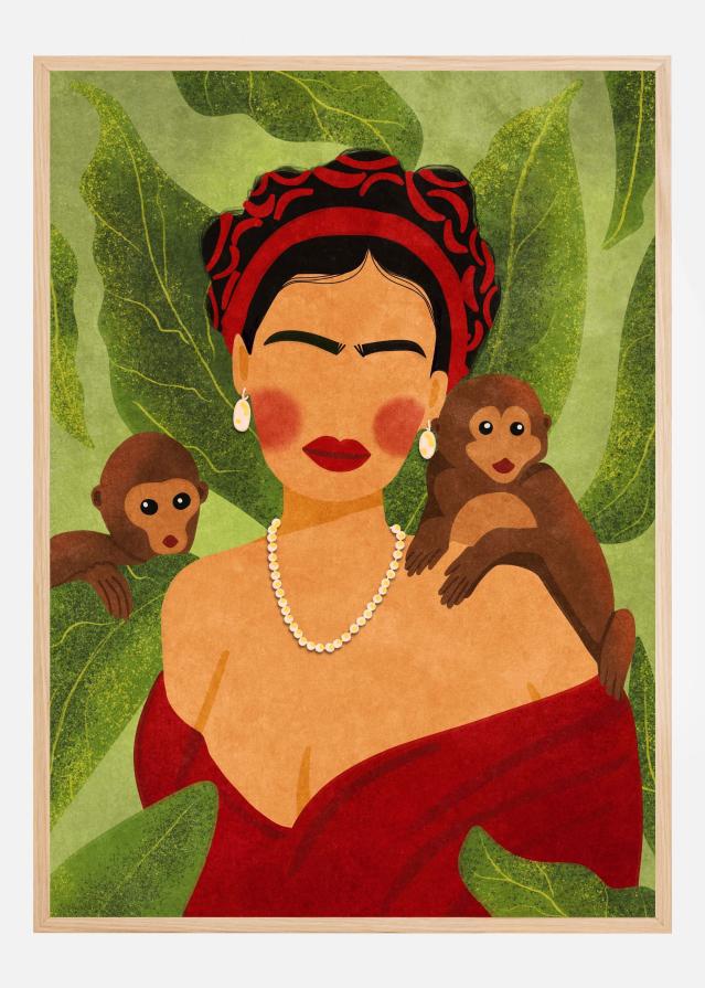Frida and Monkeys Poszter