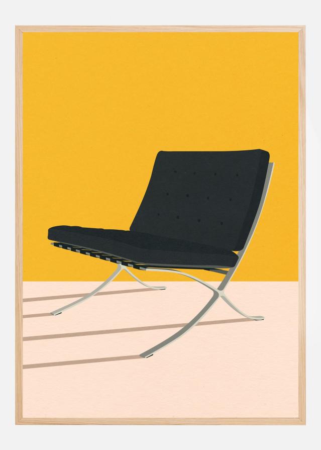 Barcelona Chair By Mies Van Der Rohe Poszter
