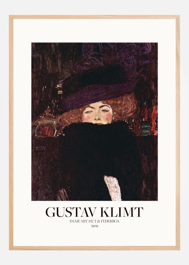 Dame Mit Hut Und Federboa (1909) Poszter