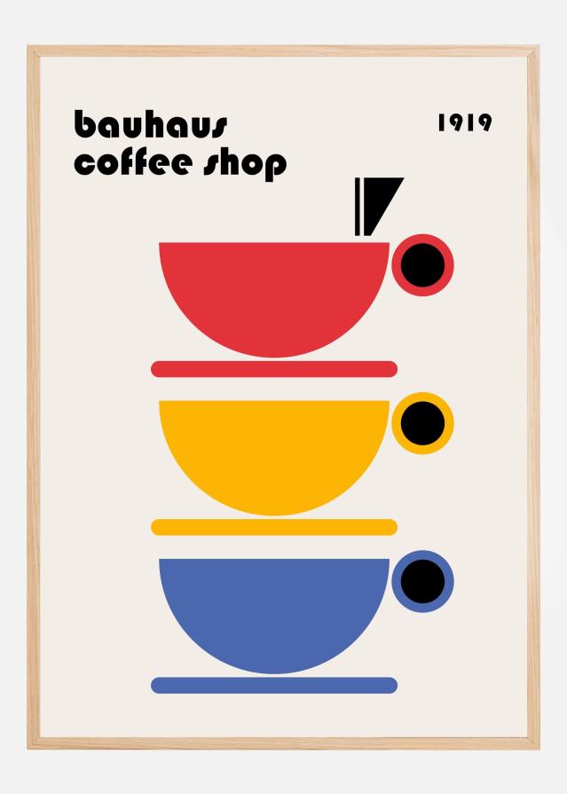 Bauhaus Coffee Minimalist Poszter