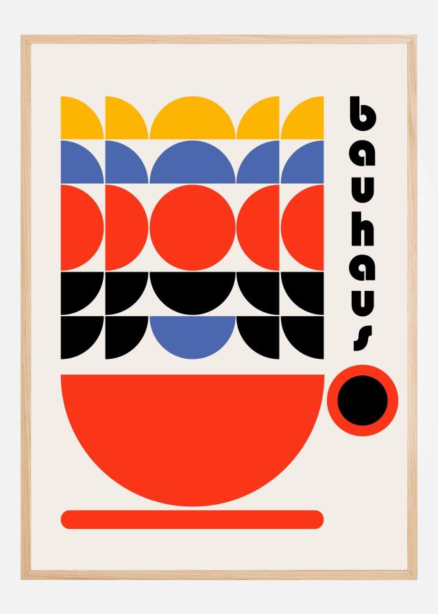 Bauhaus Coffee 70s Decor Poszter