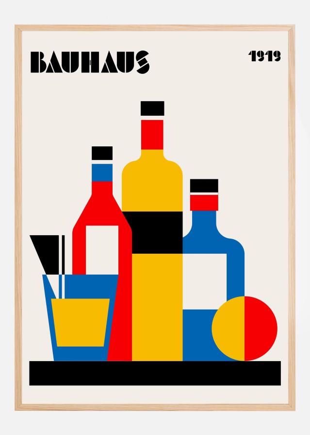 Bauhaus Wine Print Poszter