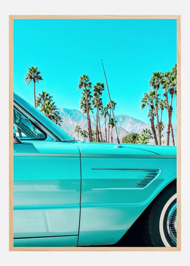 Teal Thunderbird in Palm Springs Poszter