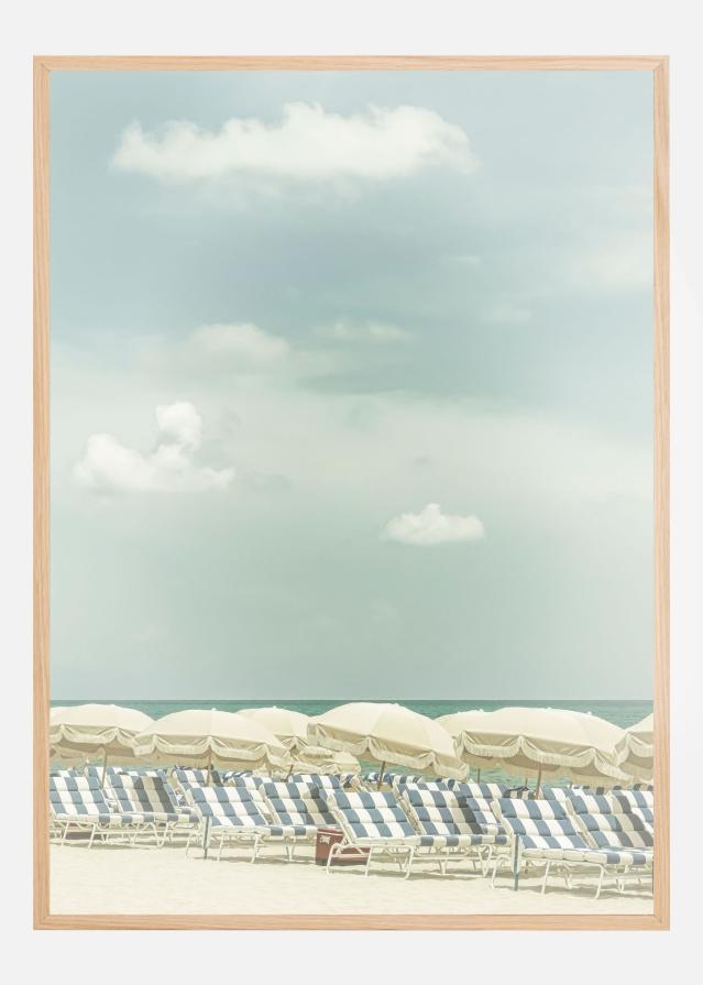 Vintage beach scene Poszter