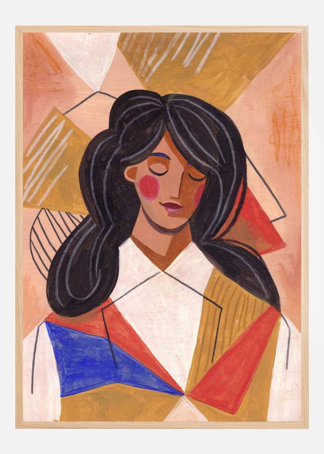 Woman in Thoughts Poszter