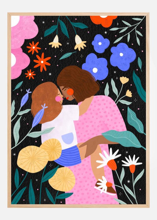 Mum and Daughter In Bloom Poszter