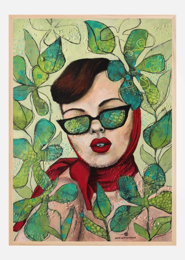 Retro lady 4 Poszter