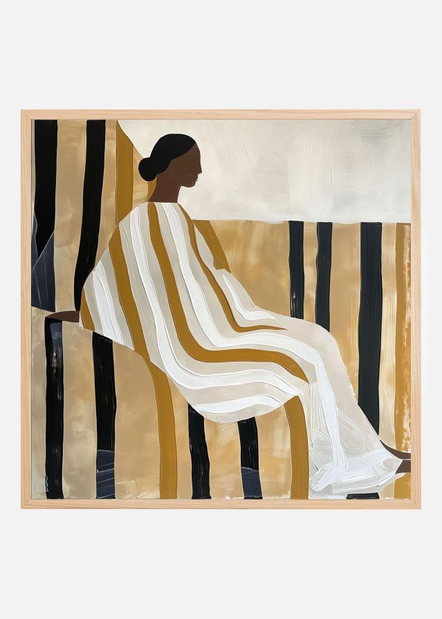 Lady In Stripes Poszter