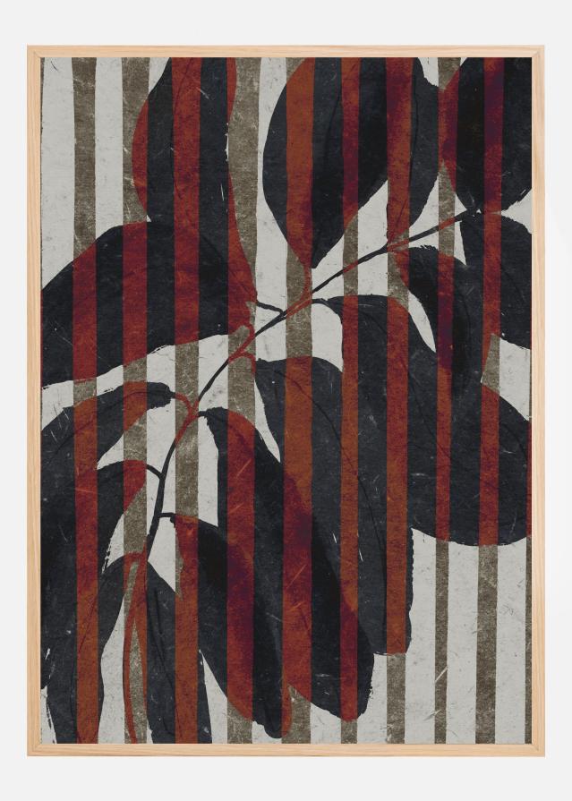 Plant And Stripes Poszter