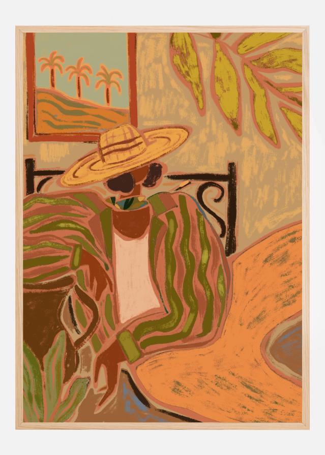 Lady in Stripe Poszter