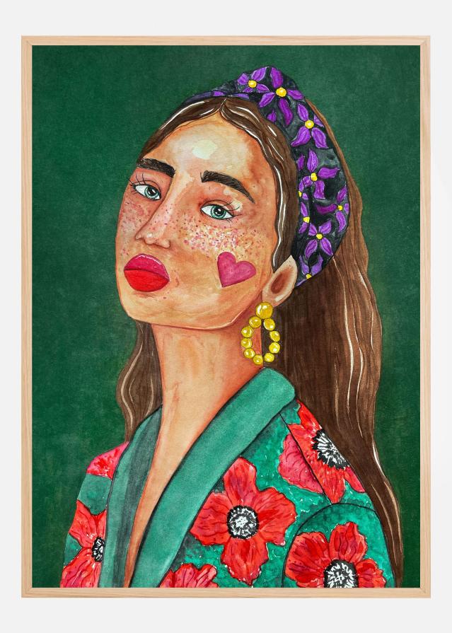 Girl with Hairband Poszter