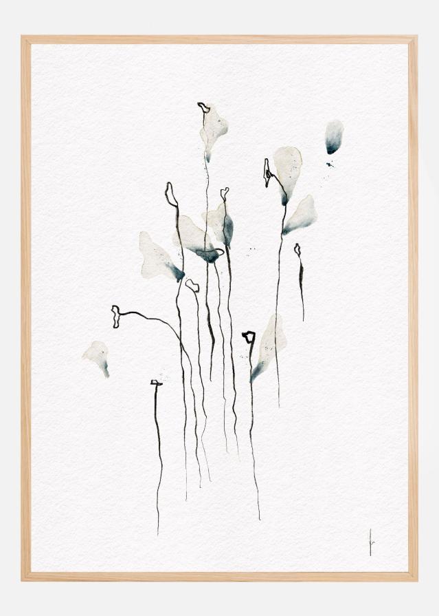 COLORED BY THE SKY digital watercolor painting Poszter