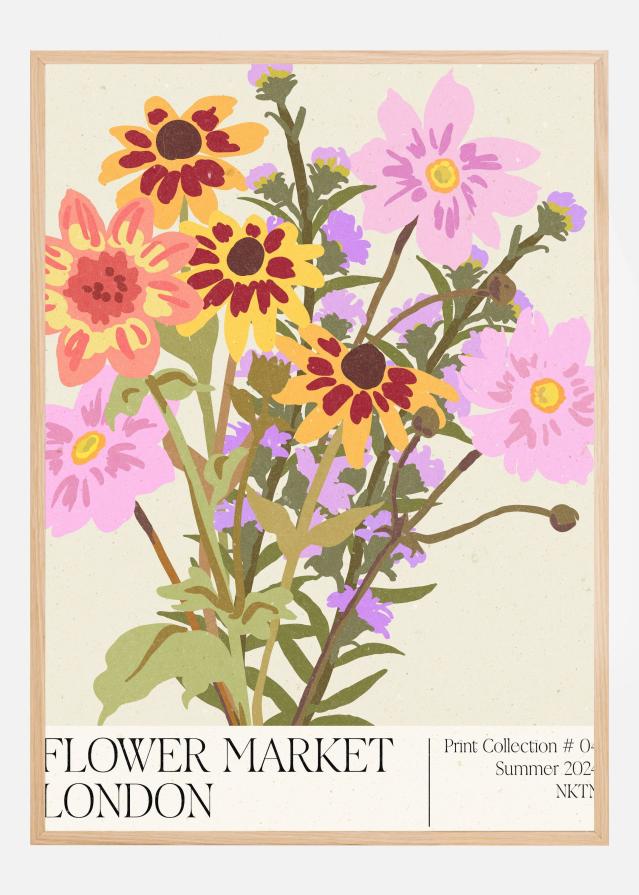 London Flower Market Poszter