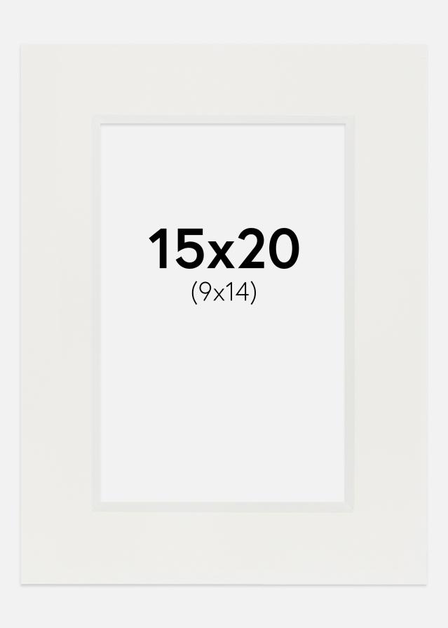 Paszpartu Fehér 3 mm Fehér él 15x20 cm (9x14)