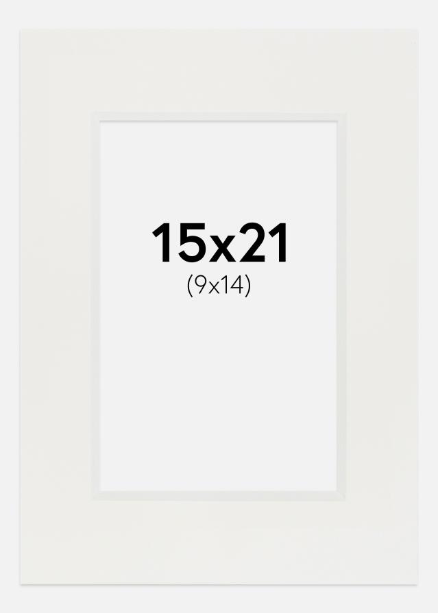 Paszpartu Fehér 3 mm Fehér él 15x21 cm (9x14)