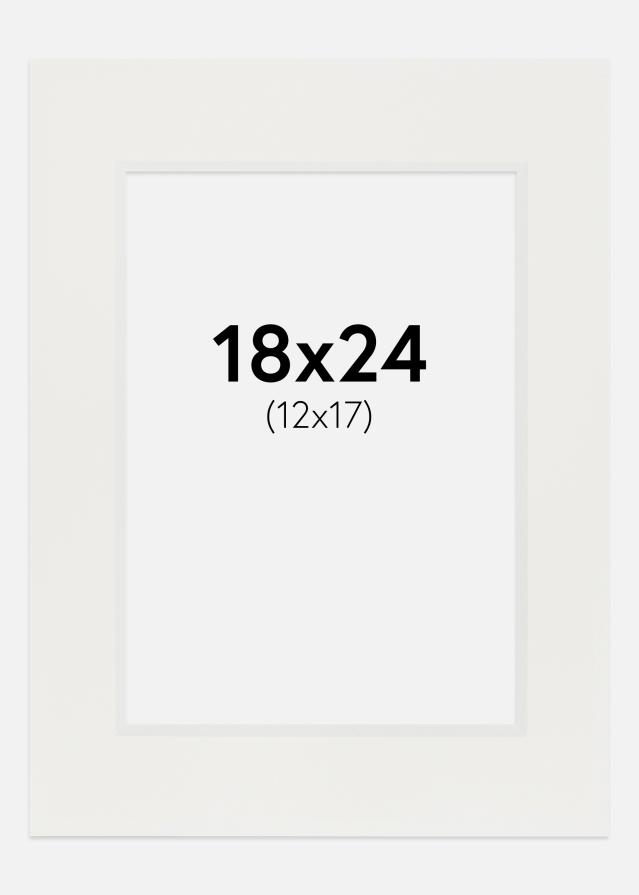 Paszpartu Fehér 3 mm Fehér él 18x24 cm (12x17)