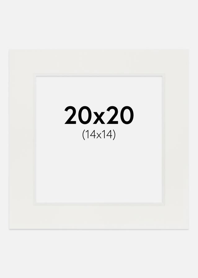 Paszpartu Fehér 3 mm Fehér él 20x20 cm (14x14)