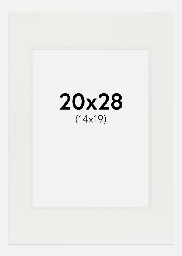 Paszpartu Fehér 3 mm Fehér él 20x28 cm (14x19)