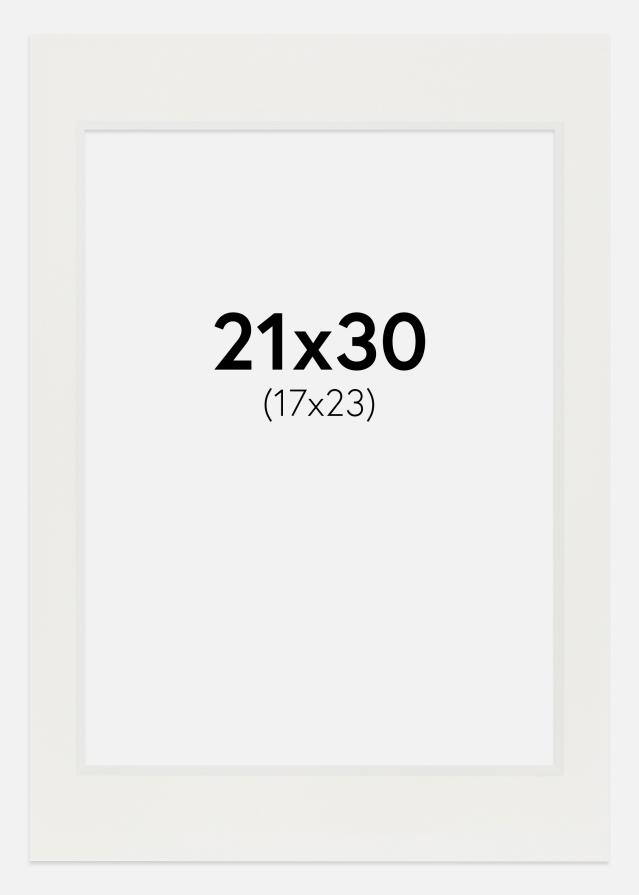 Paszpartu Fehér 3 mm Fehér él 21x30 cm (17x23)