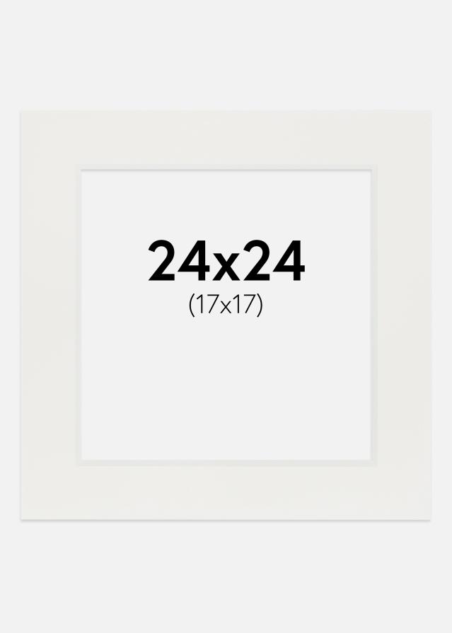 Paszpartu Fehér 3 mm Fehér él 24x24 cm (17x17)