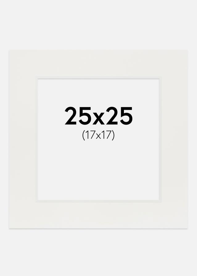 Paszpartu Fehér 3 mm Fehér él 25x25 cm (17x17)