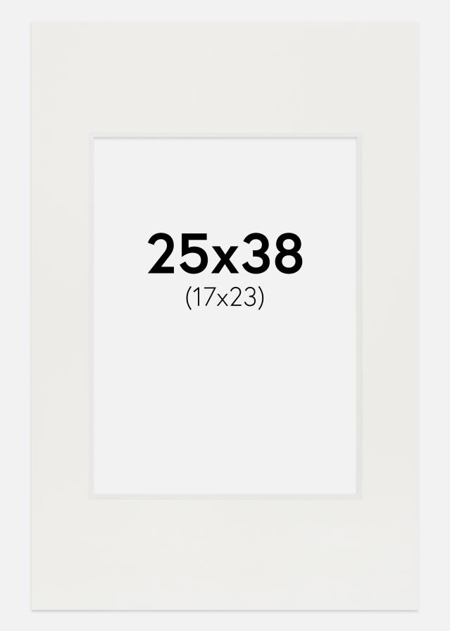 Paszpartu Fehér 3 mm Fehér él 25x38 cm (17x23)