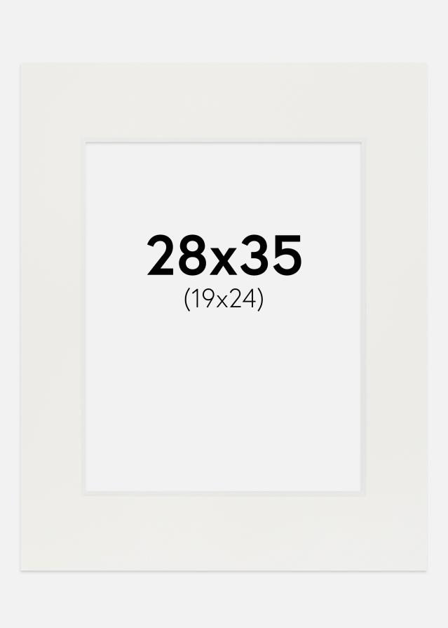 Paszpartu Fehér 3 mm Fehér él 28x35 cm (19x24)