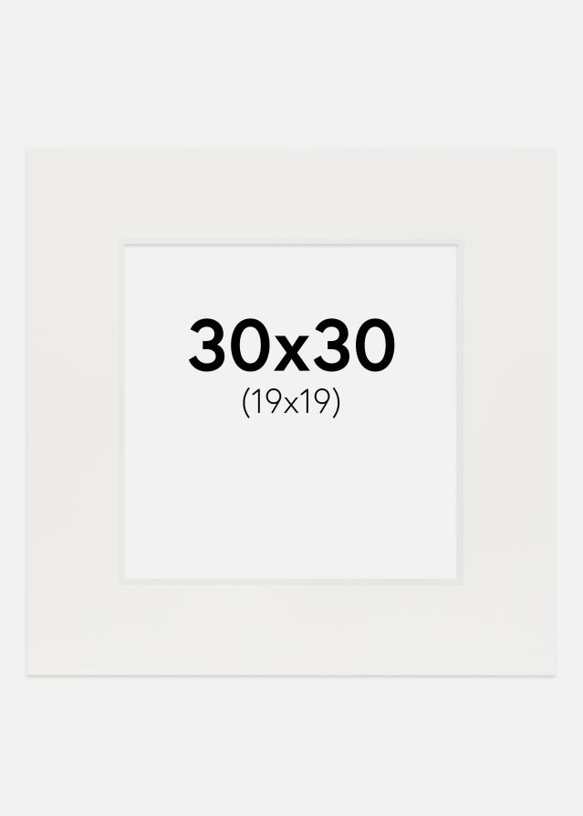 Paszpartu Fehér 3 mm Fehér él 30x30 cm (19x19)