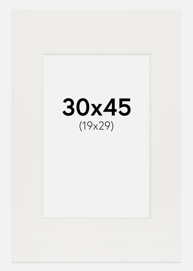 Paszpartu Fehér 3 mm Fehér él 30x45 cm (19x29)