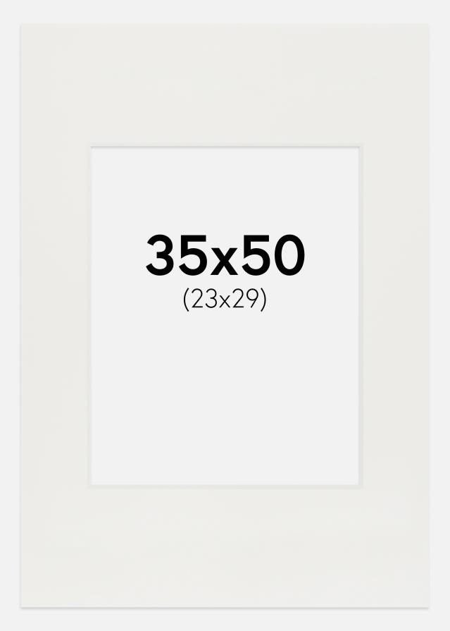 Paszpartu Fehér 3 mm Fehér él 35x50 cm (23x29)