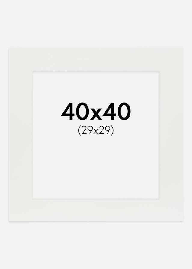 Paszpartu Fehér 3 mm Fehér él 40x40 cm (29x29)