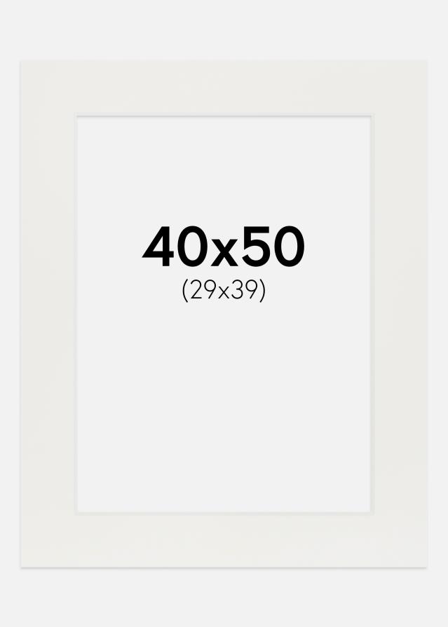 Paszpartu Fehér 3 mm Fehér él 40x50 cm (29x39)