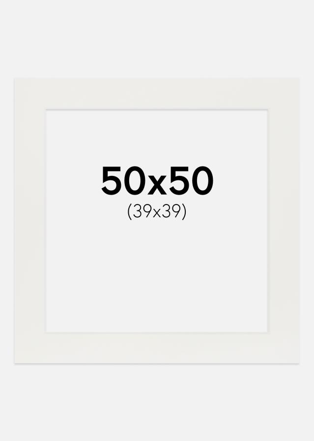 Paszpartu Fehér 3 mm Fehér él 50x50 cm (39x39)