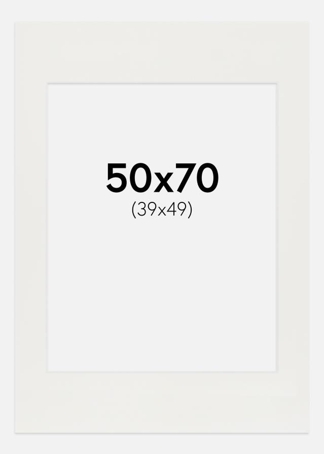 Paszpartu Fehér 3 mm Fehér él 50x70 cm (39x49)