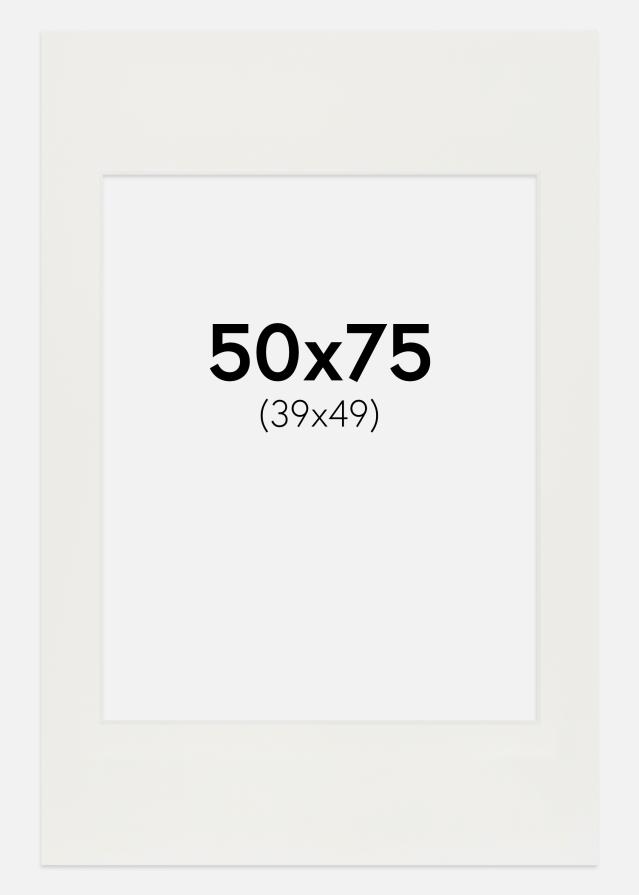 Paszpartu Fehér 3 mm Fehér él 50x75 cm (39x49)