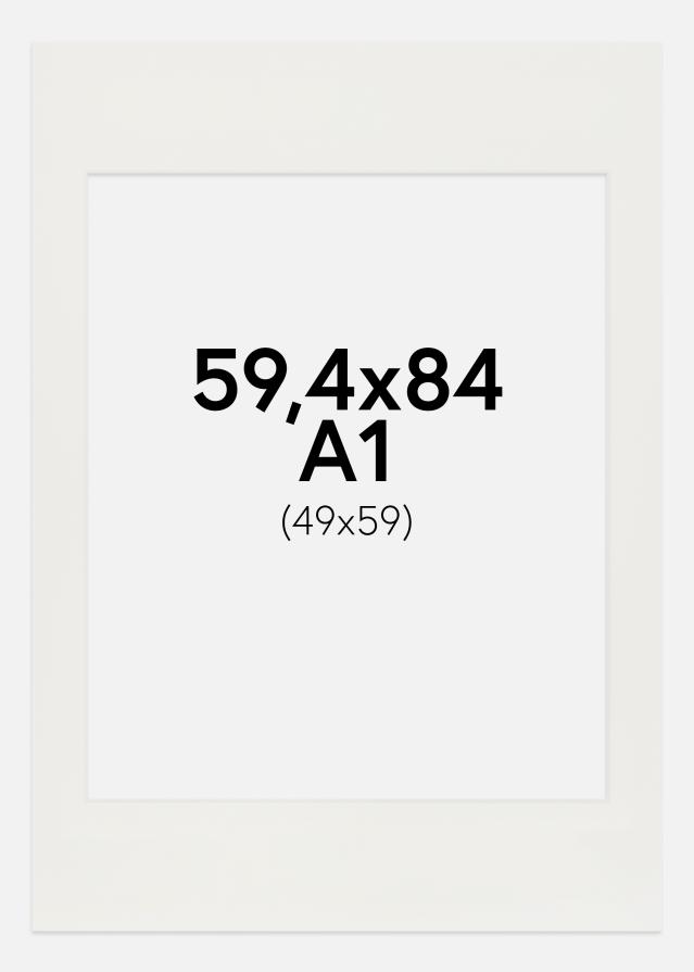 Paszpartu Fehér 3 mm Fehér él 59,4x84 cm (49x59)