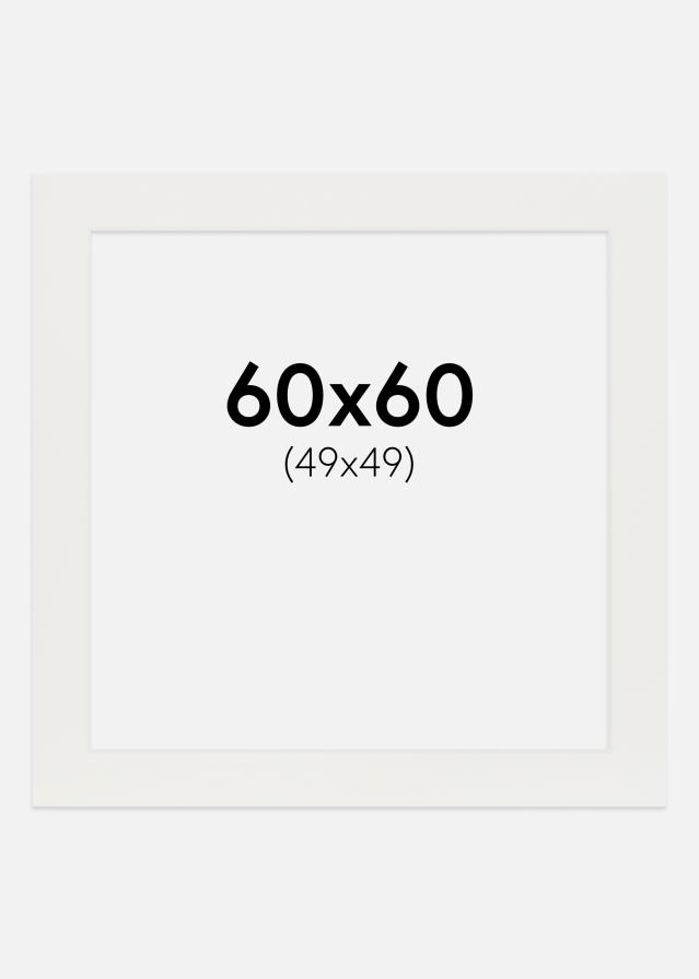 Paszpartu Fehér 3 mm Fehér él 60x60 cm (49x49)