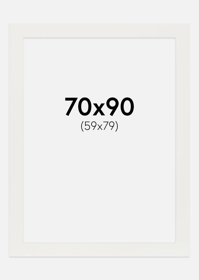 Paszpartu Fehér 3 mm Fehér él 70x90 cm (59x79)