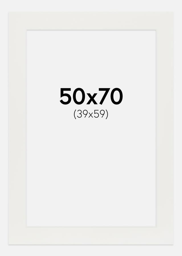 Paszpartu Fehér 3 mm Fehér él 50x70 cm (39x59)