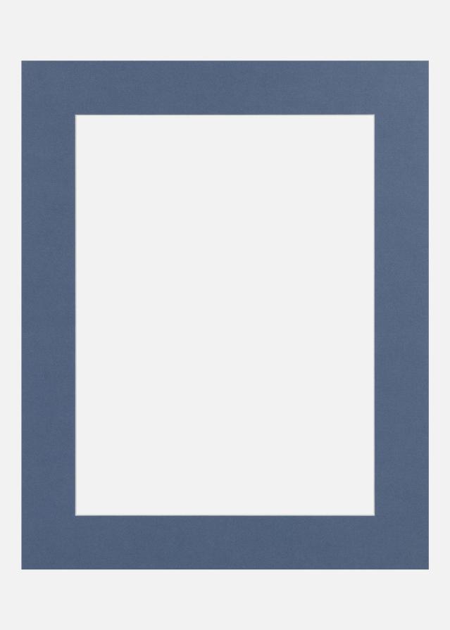 Paspártu Blue Iris (fehér mag) 50x70 cm (39x59)